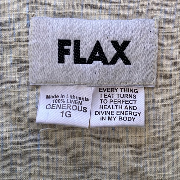 VINTAGE Flax Little Lady shirt Sz 1G - Picture 3 of 6